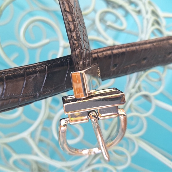 Ralph Lauren Genuine Leather Reversible Belt Alligator / Smooth Embossed Leather - Picture 13 of 17